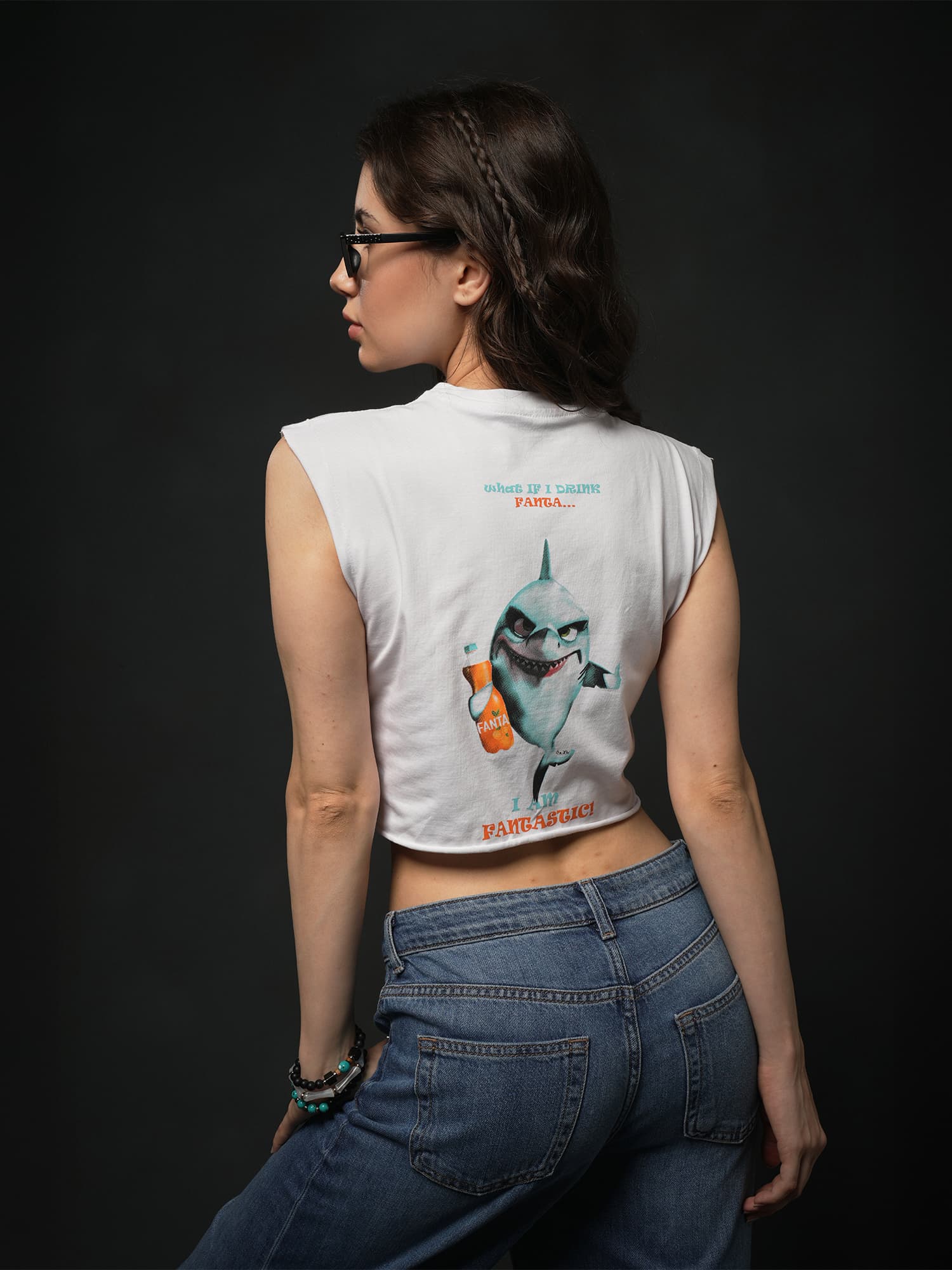 Shark Fantastic Crop Top