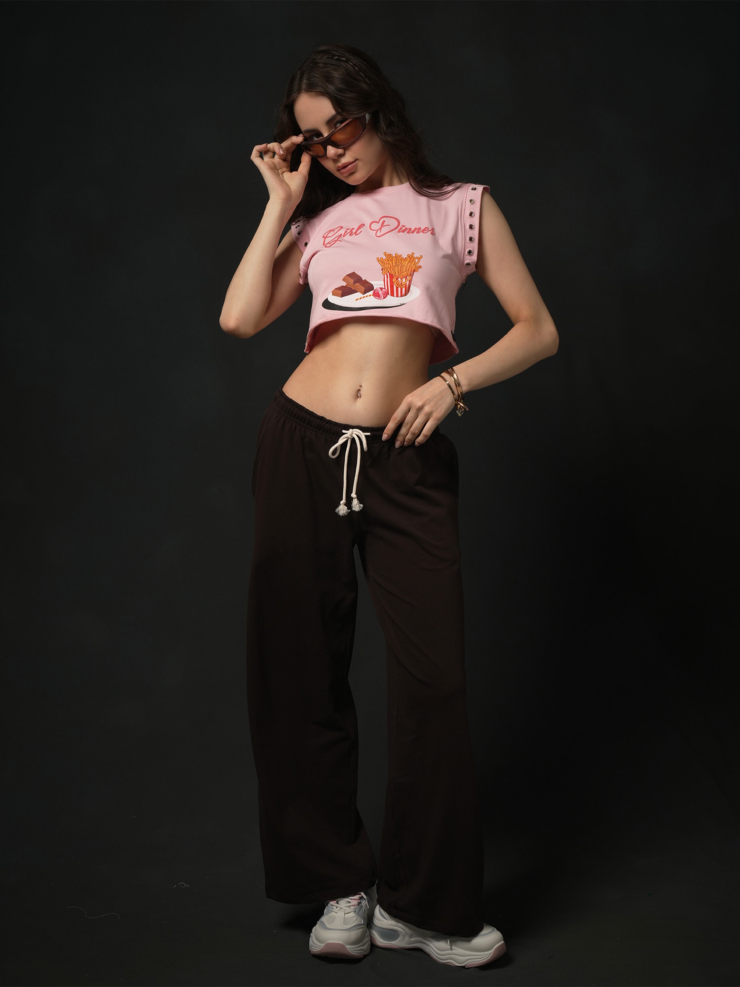 Girl Dinner Crop Top