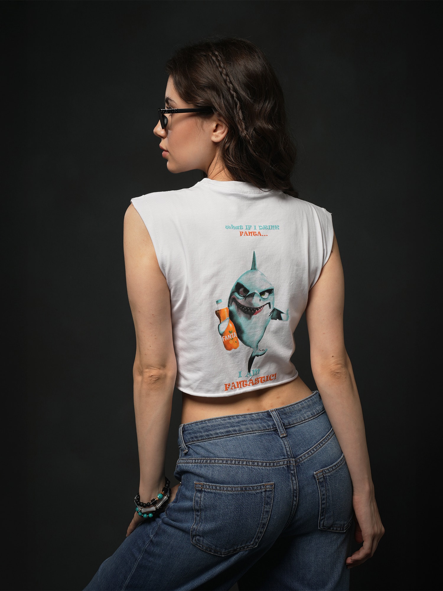 Shark Fantastic Crop Top