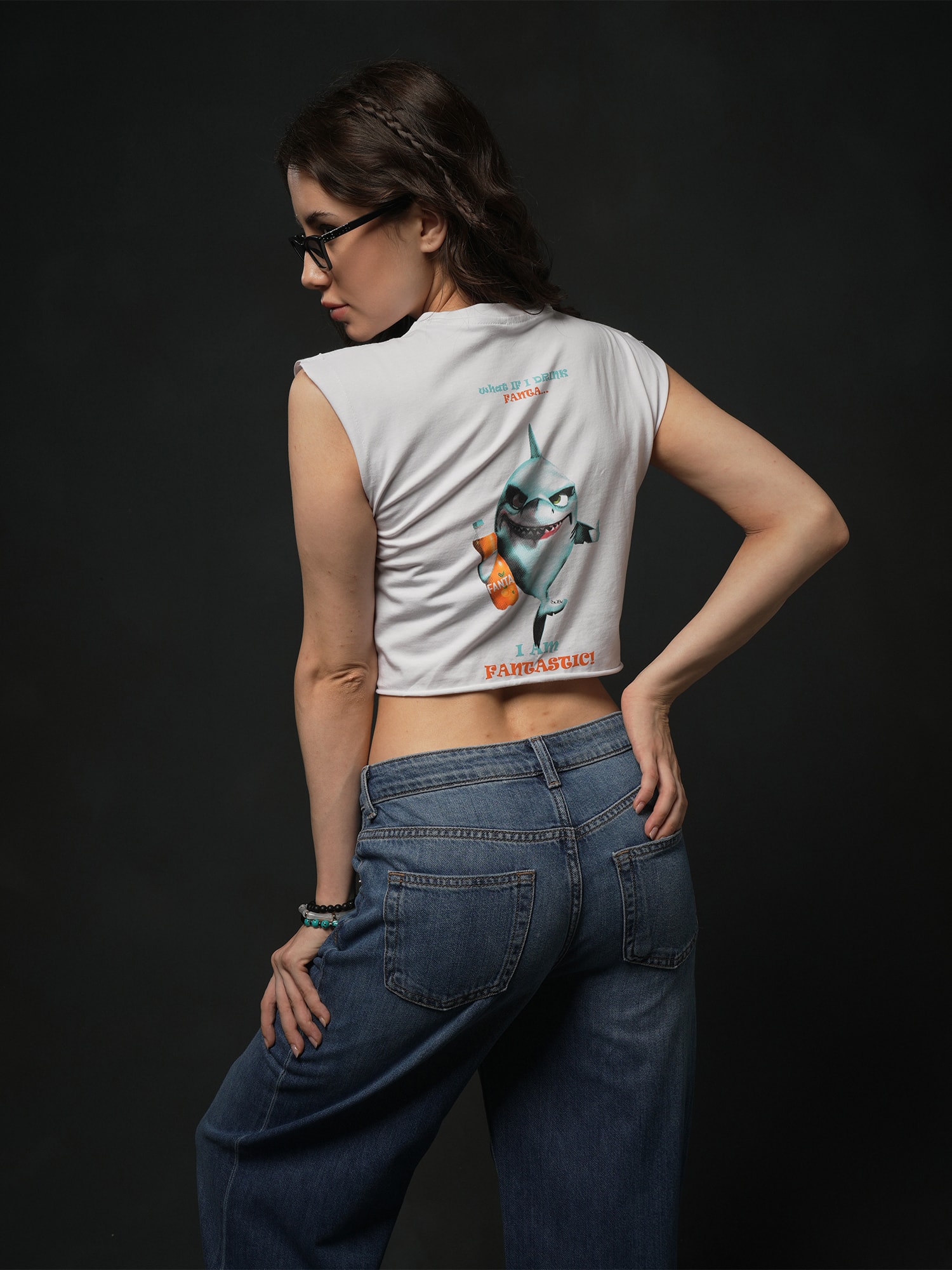 Shark Fantastic Crop Top